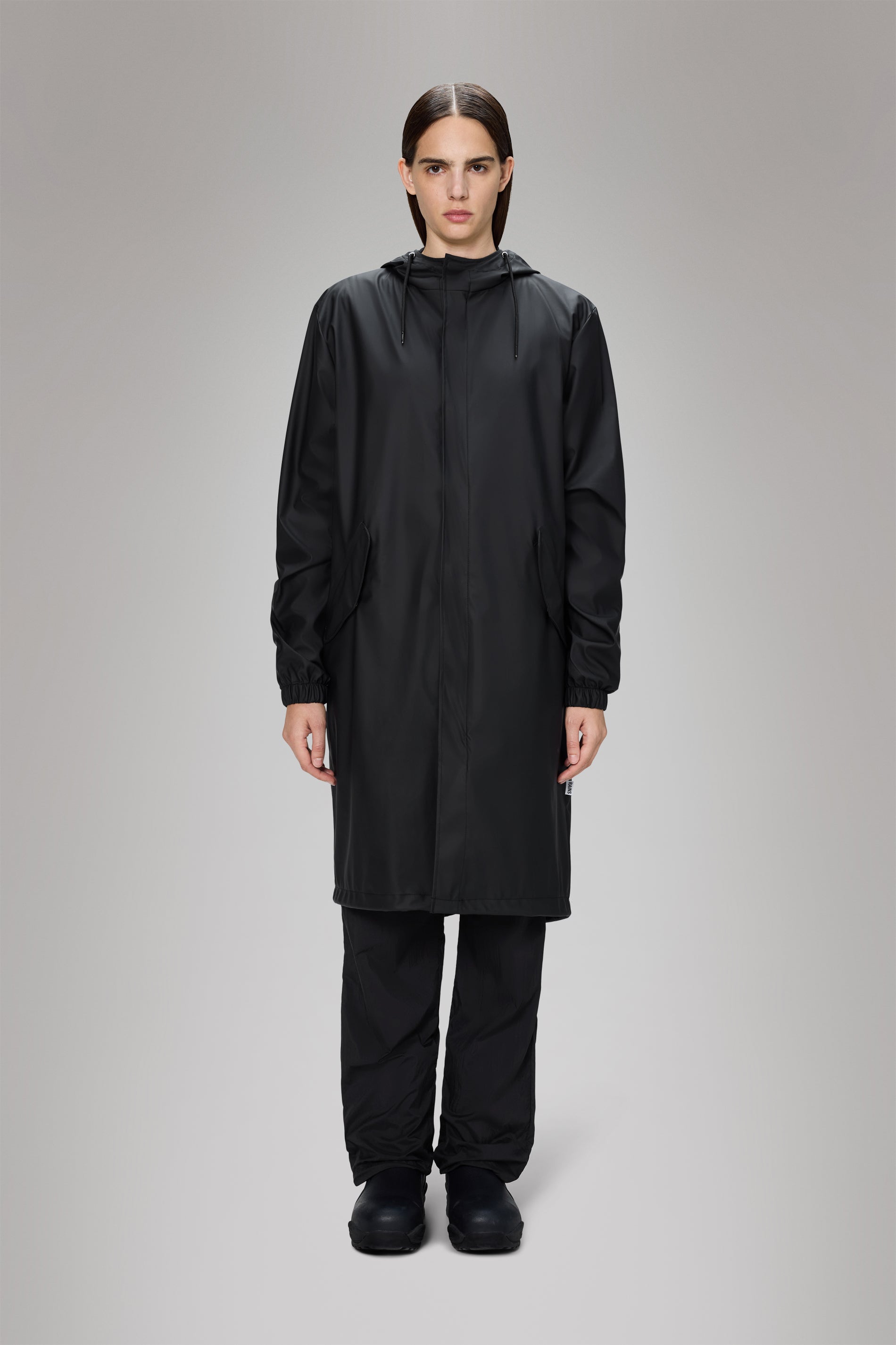 Rains Fishtail Parka Black Jacket